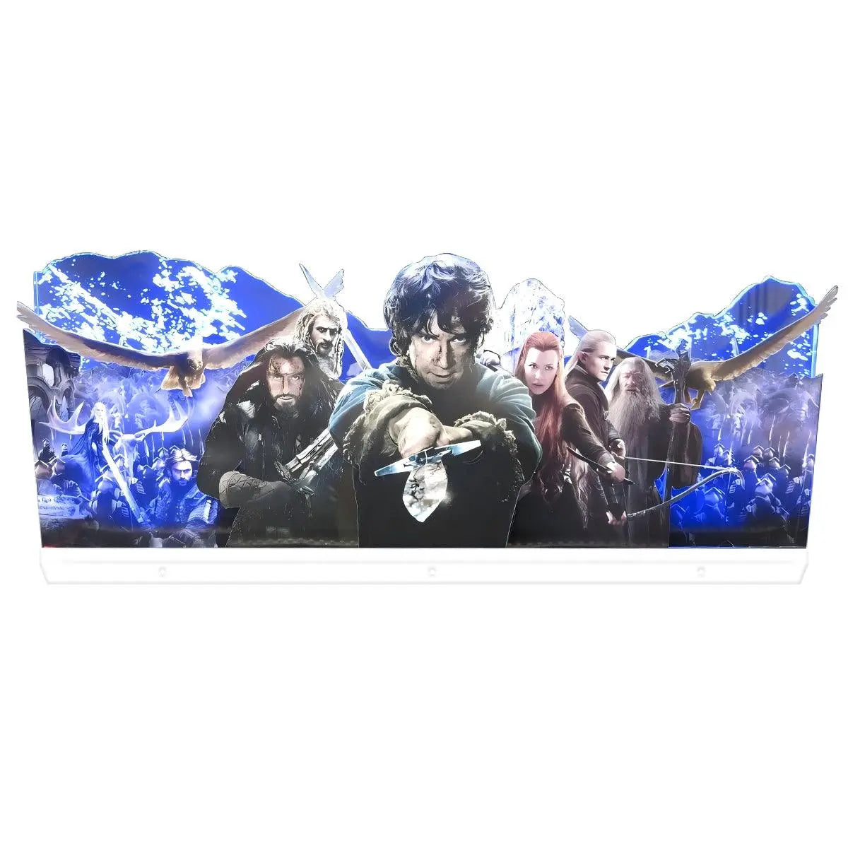 The Hobbit 3D Pinball Topper 3D Acrylic LED Topper, for LOTR Pinball Machine, The Lord of the Rings Pinball Topper FYLZGO Signs