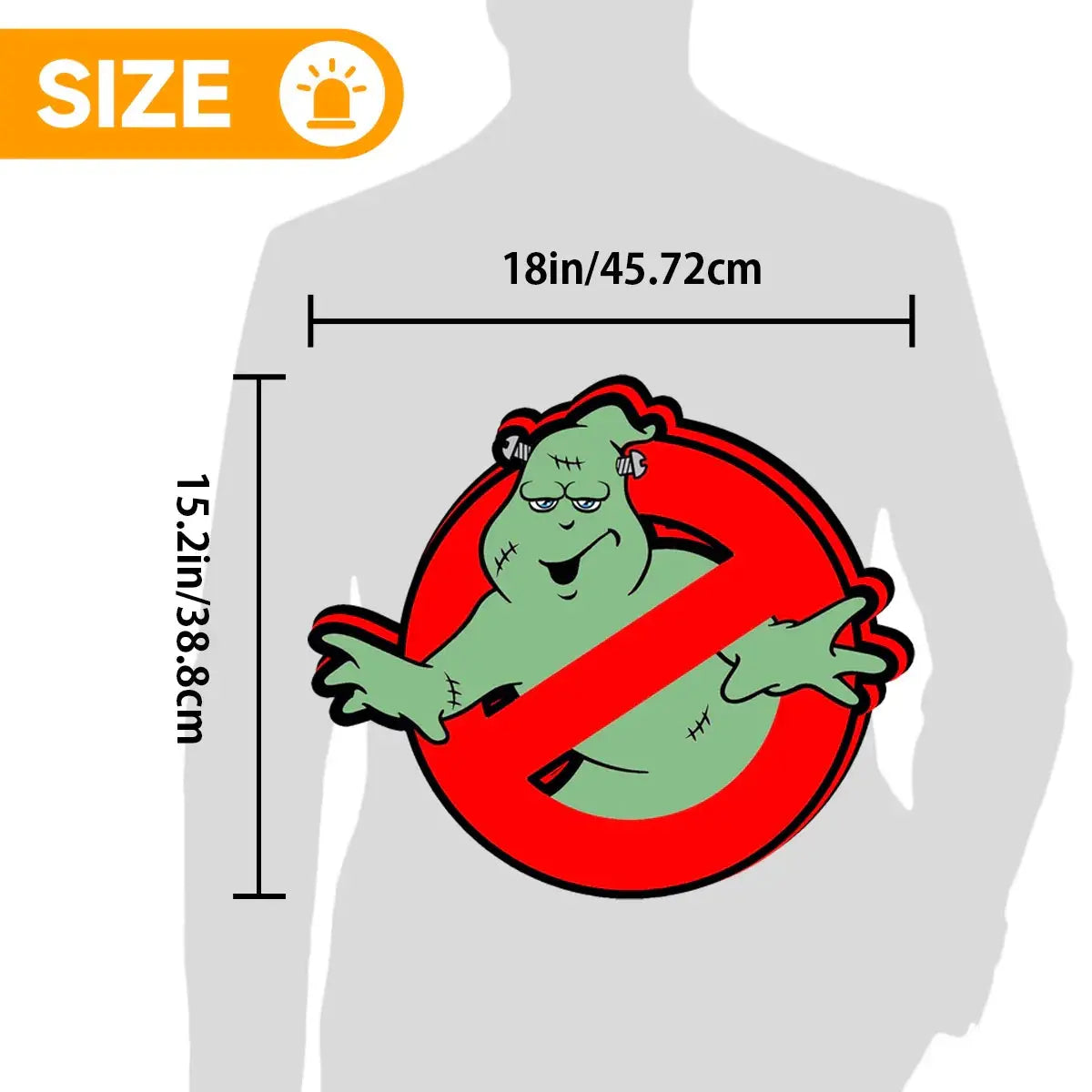 Ghostbusters Glow-in-the-dark Logo Lightbox USB Powered with Dimming Control Perfect Decor FYLZGO Signs