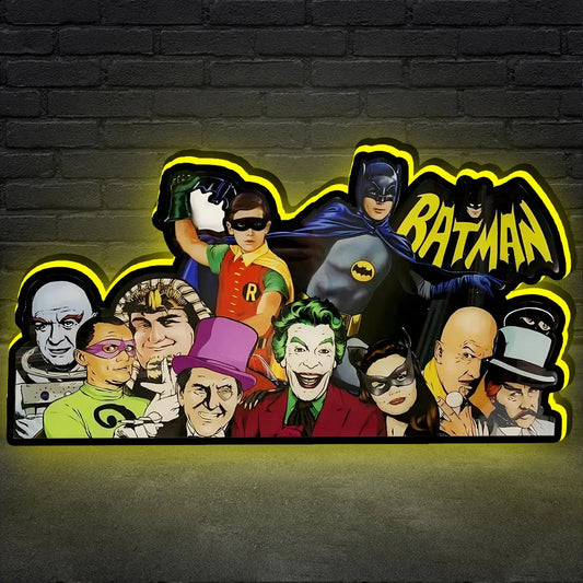 Batman Pinball Topper 3D Printed Lightbox,  Arcade Pinball Machine Accessory for Pinball Arcade Machine Fans, USB Dimmeable FYLZGO Signs