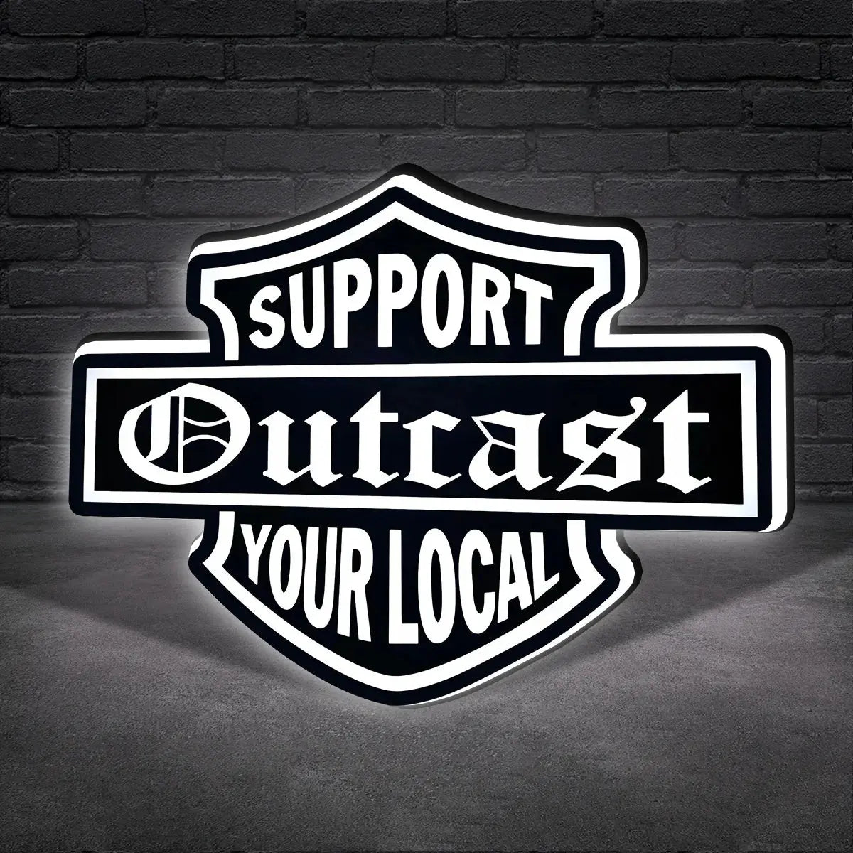Customized 3D Printed Lightbox Lamp Light, Support Ultracash Your Local Logo 3D Printed Lightbox FYLZGO Signs