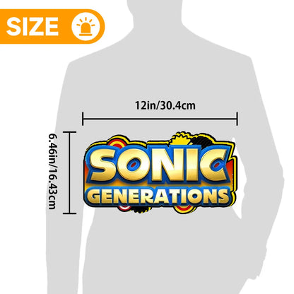 Sonic The Hedgehog Genesis 30th Anniversary 4" 3D Printed LED Lightbox Game Lightbox FYLZGO Signs