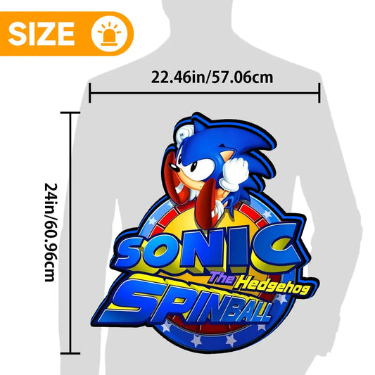 Sonic The Hedgehog Spinball 3D Printed LED Lightbox Game Lightbox FYLZGO Signs
