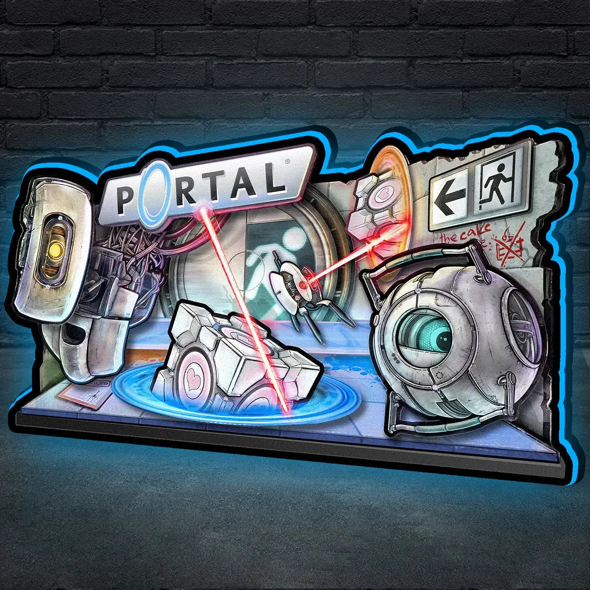 Portal Pinball Topper, 3D Printed Lightbox Powered by USB Band Dimm for Multimorphic Pinball Machine, Wall Art Decor Man's Cave FYLZGO Signs
