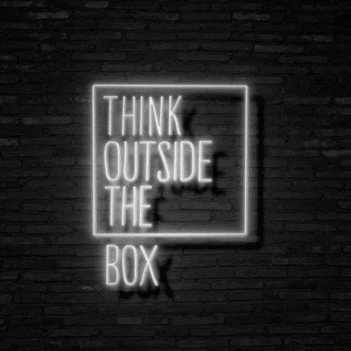 Think Outside The Box Neon Signs LED Sign Club
