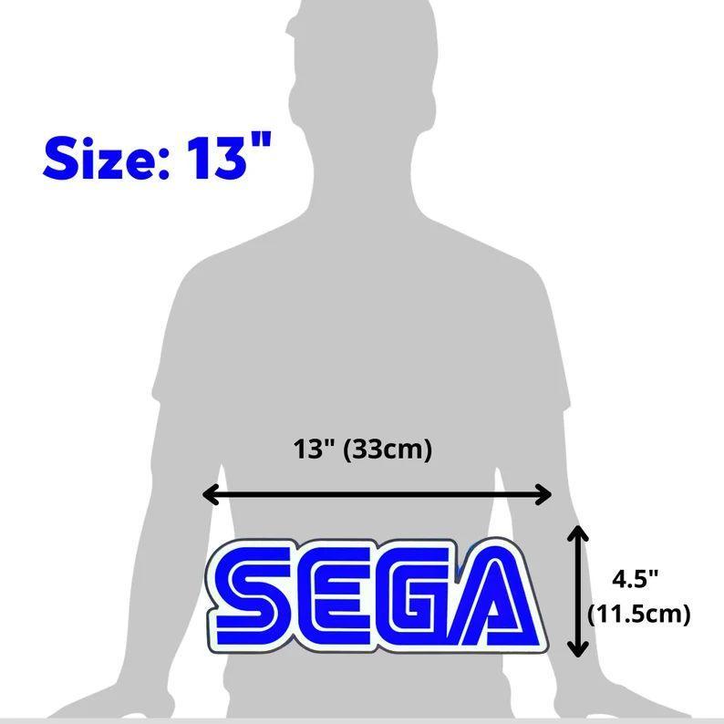SEGA Game Room Decoration Logo SEGA CD, SEGA Genesis, SEGA Saturn and SEGA 3D Lightbox FYLZGO Signs