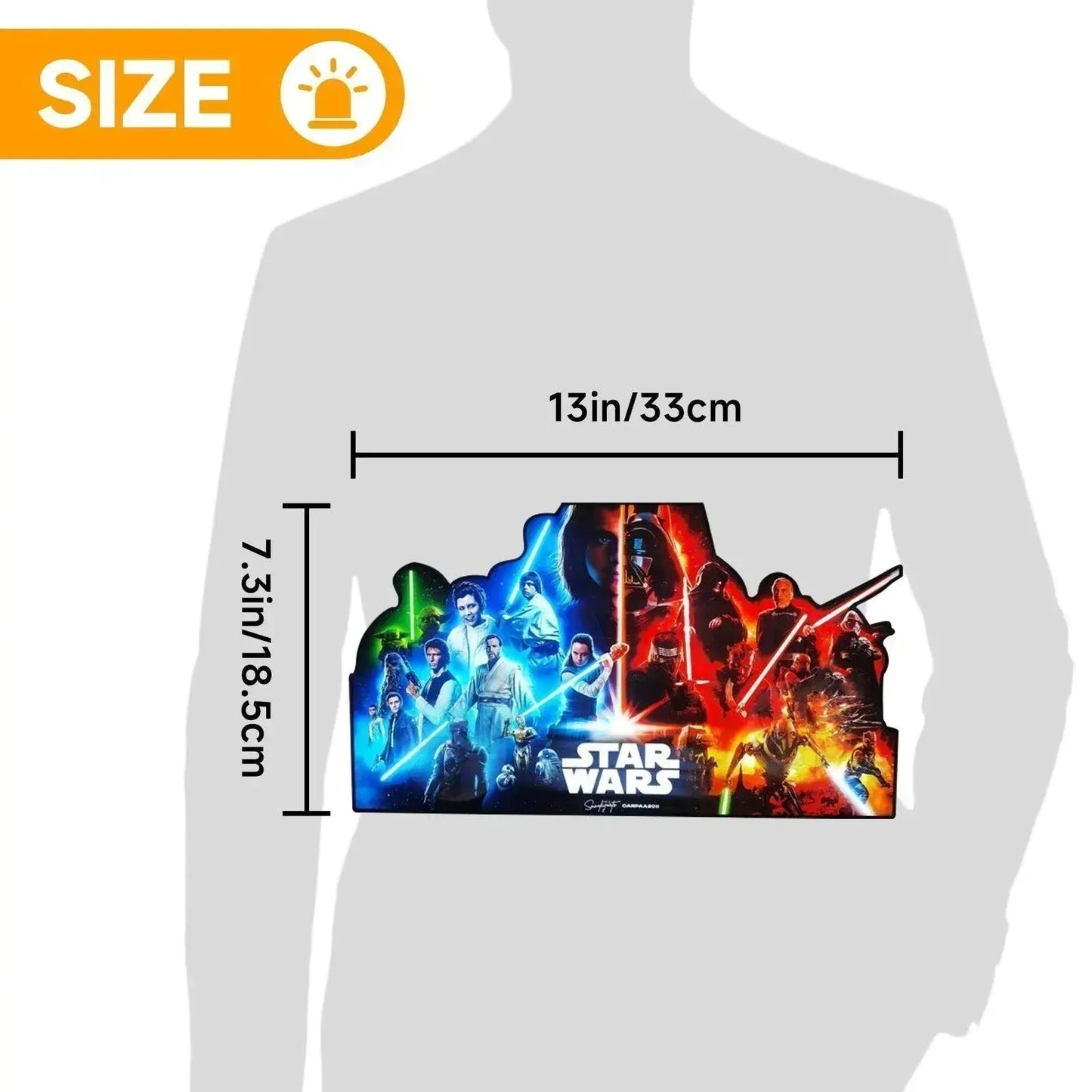 Star Wars Pinball LED Lightbox, Star Wars Pinball Topper, USB powered and with Dimming Function, design for Stern Star Wars Pinball FYLZGO Signs