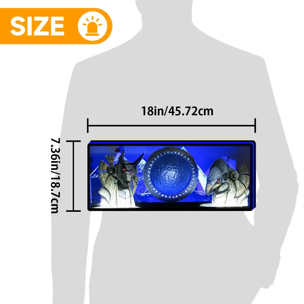 Stargate Pinball Topper Led Lightbox, USB plug Dimmer, Pinball Arcade Decor, Perfect for Game Room or Pinball Machine FYLZGO Signs