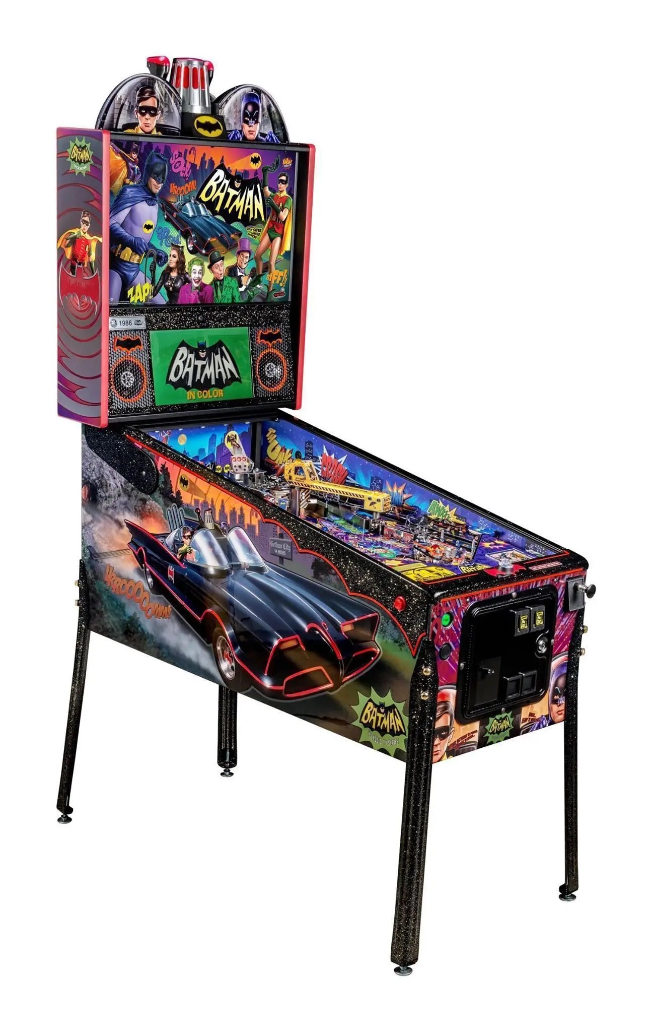 Super Hero Pinball Topper, Batman 3D Lightbox, Arcade Pinball Machine Accessory for Special Edition Pinball Topper, Functional Dimmer, 5V, USB Compatible FYLZGO Signs