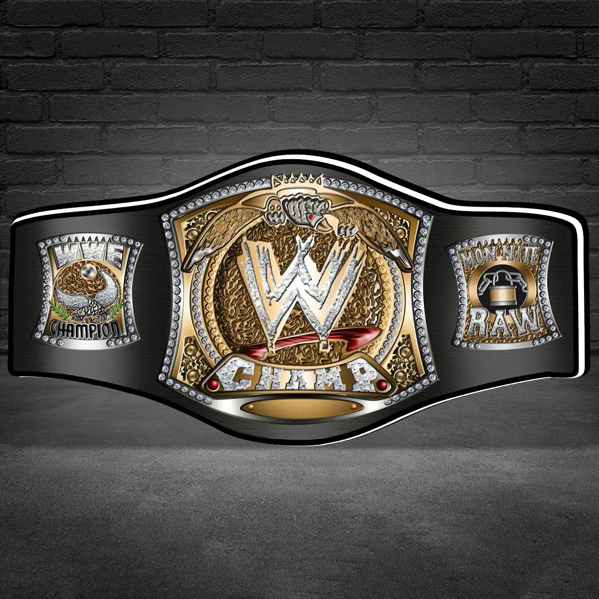 WWE Championship Pinball 3D LED Light Box, for Stern Pinball Arcade Game fans,  Pinball Arcade Decor FYLZGO Signs