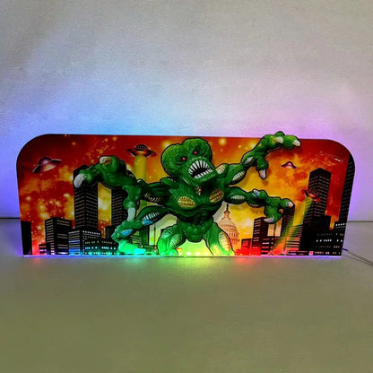 Attack from Mars Pinball Acrylic LED Topper, for CGC Pinball Machine, Arcade 1up Pinball Topper FYLZGO Signs