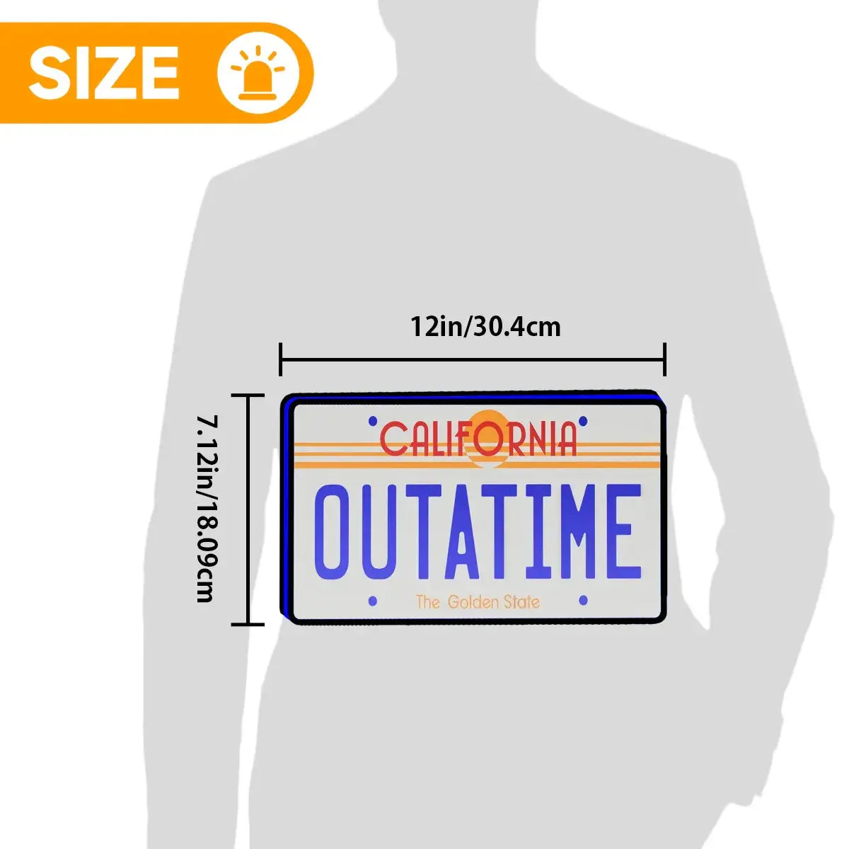 Back To The Future Outatime License Plate Led lightbox for Pinball Machine, 3D Printed Lightbox USB Powered & Full Dimmable FYLZGO Signs