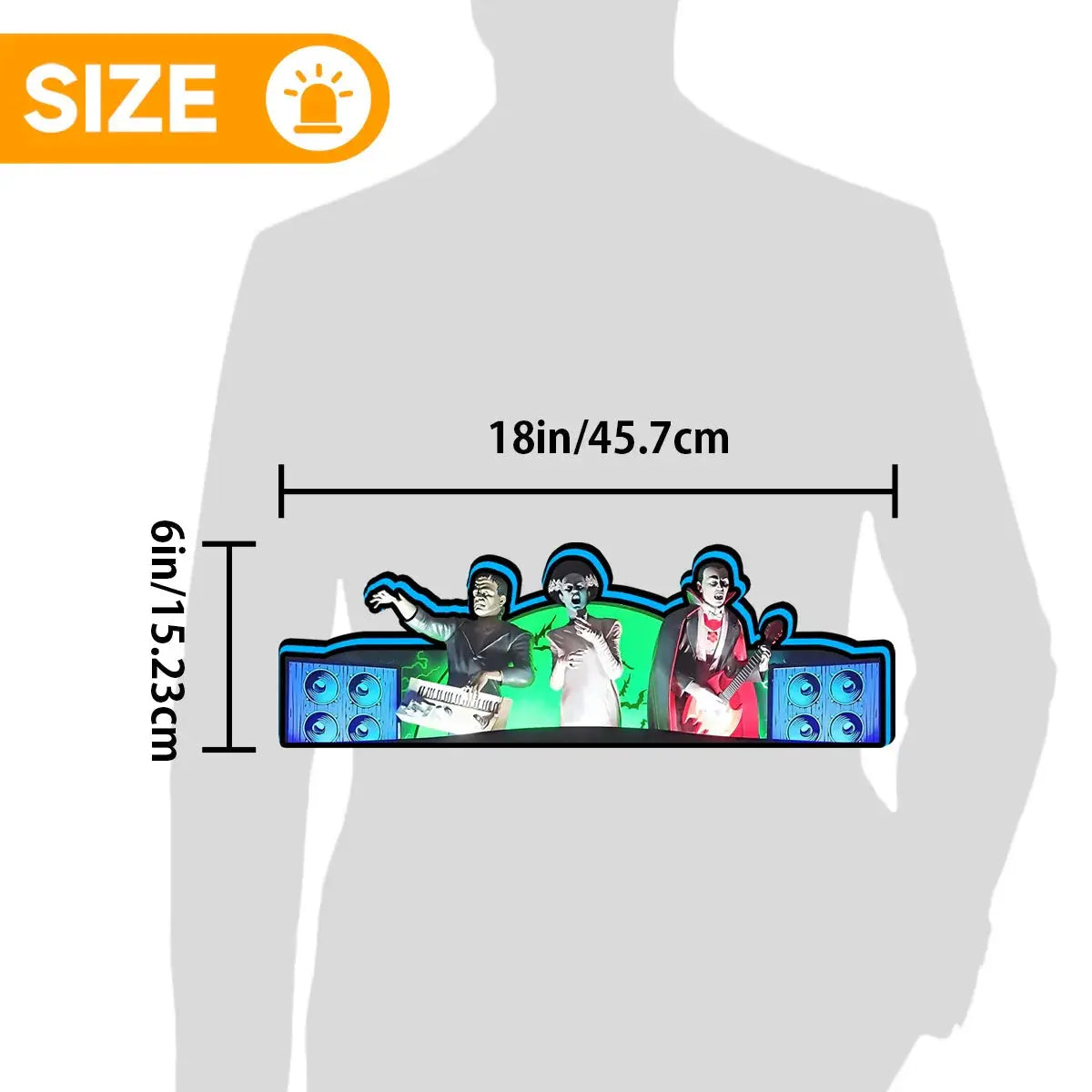 Monster Bash LE Topper for Chicago Gaming factory Pinball Machine, 3D Printed Lightbox USB Powered & Full Dimmable FYLZGO Signs