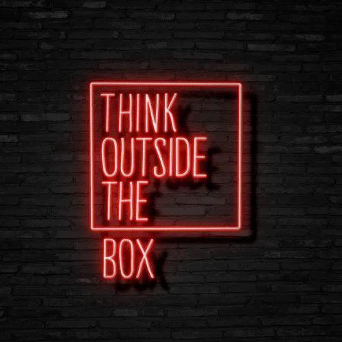 Think Outside The Box Neon Signs LED Sign Club