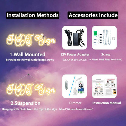 Cinnamoroll Anime Neon Sign Cute Led Cartoon Gifts - FYLZGO Signs