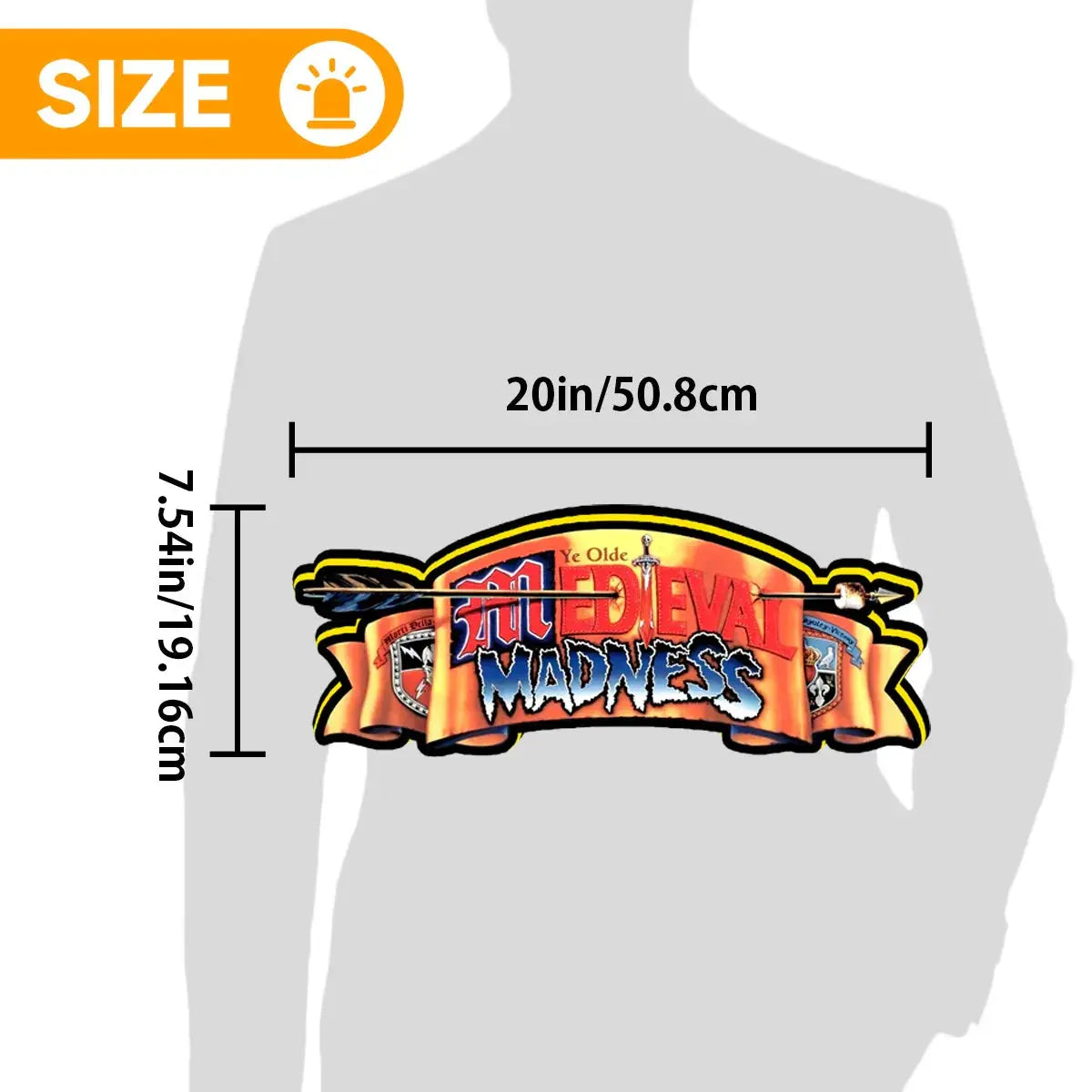 Medieval Madness Logo Led lightbox for Pinball Machine, 3D Printed Lightbox USB Powered & Full Dimmable FYLZGO Signs