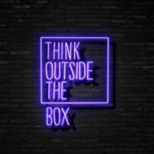 Think Outside The Box Neon Signs LED Sign Club