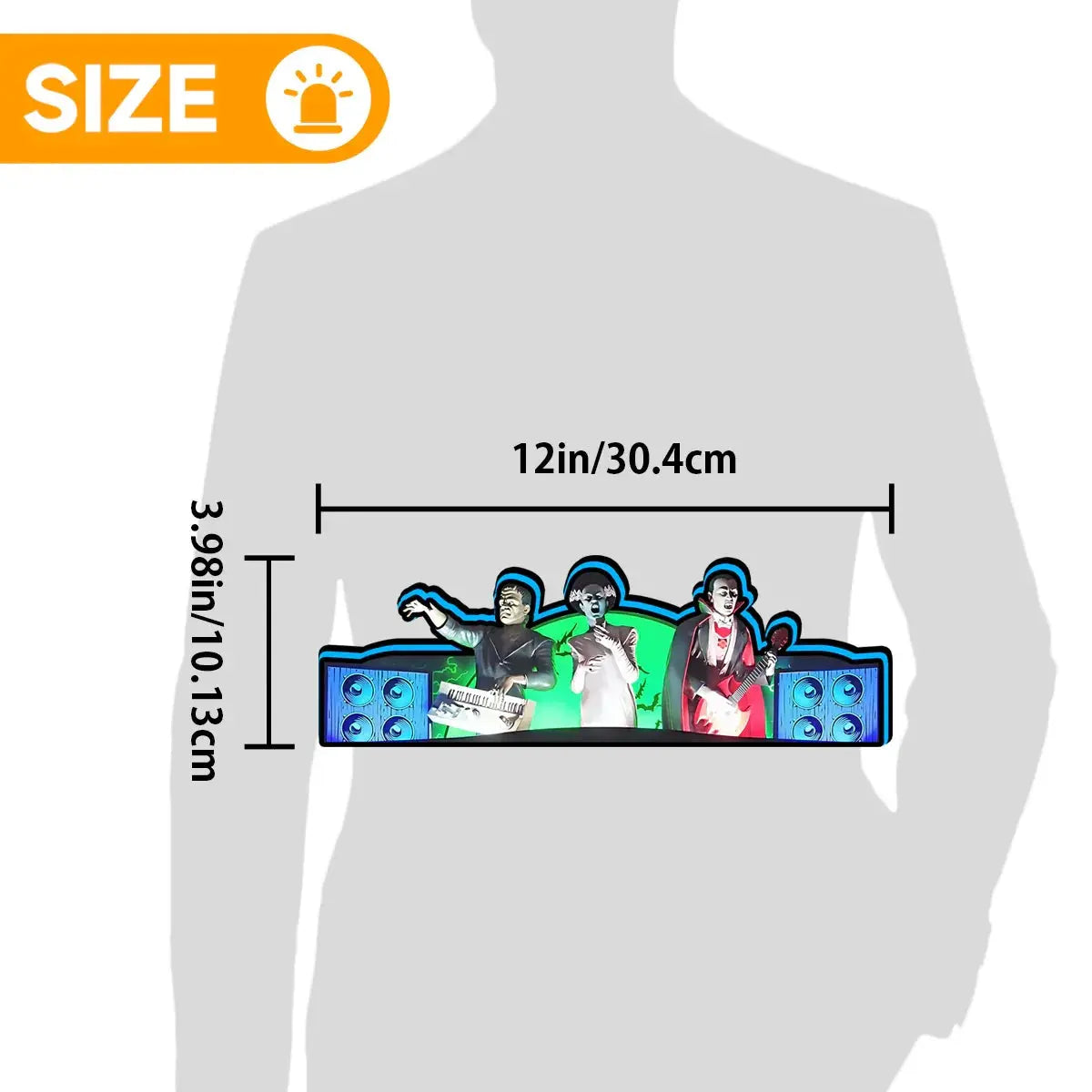Monster Bash LE Topper for Chicago Gaming factory Pinball Machine, 3D Printed Lightbox USB Powered & Full Dimmable FYLZGO Signs