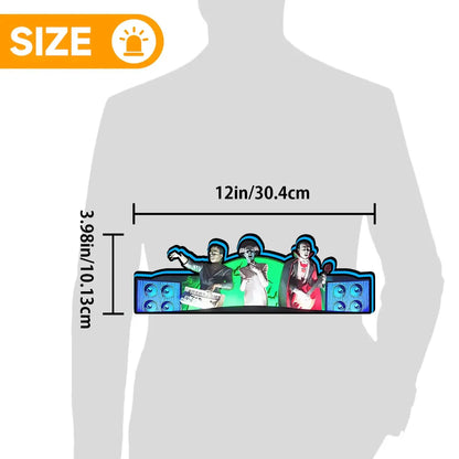 Monster Bash LE Topper for Chicago Gaming factory Pinball Machine, 3D Printed Lightbox USB Powered & Full Dimmable FYLZGO Signs