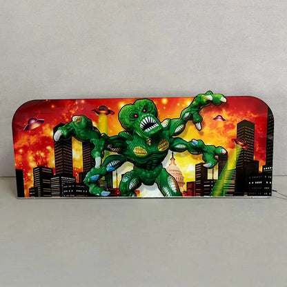 Attack from Mars Pinball Acrylic LED Topper, for CGC Pinball Machine, Arcade 1up Pinball Topper FYLZGO Signs