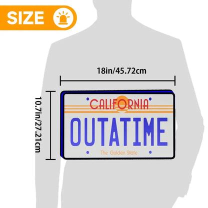 Back To The Future Outatime License Plate Led lightbox for Pinball Machine, 3D Printed Lightbox USB Powered & Full Dimmable FYLZGO Signs