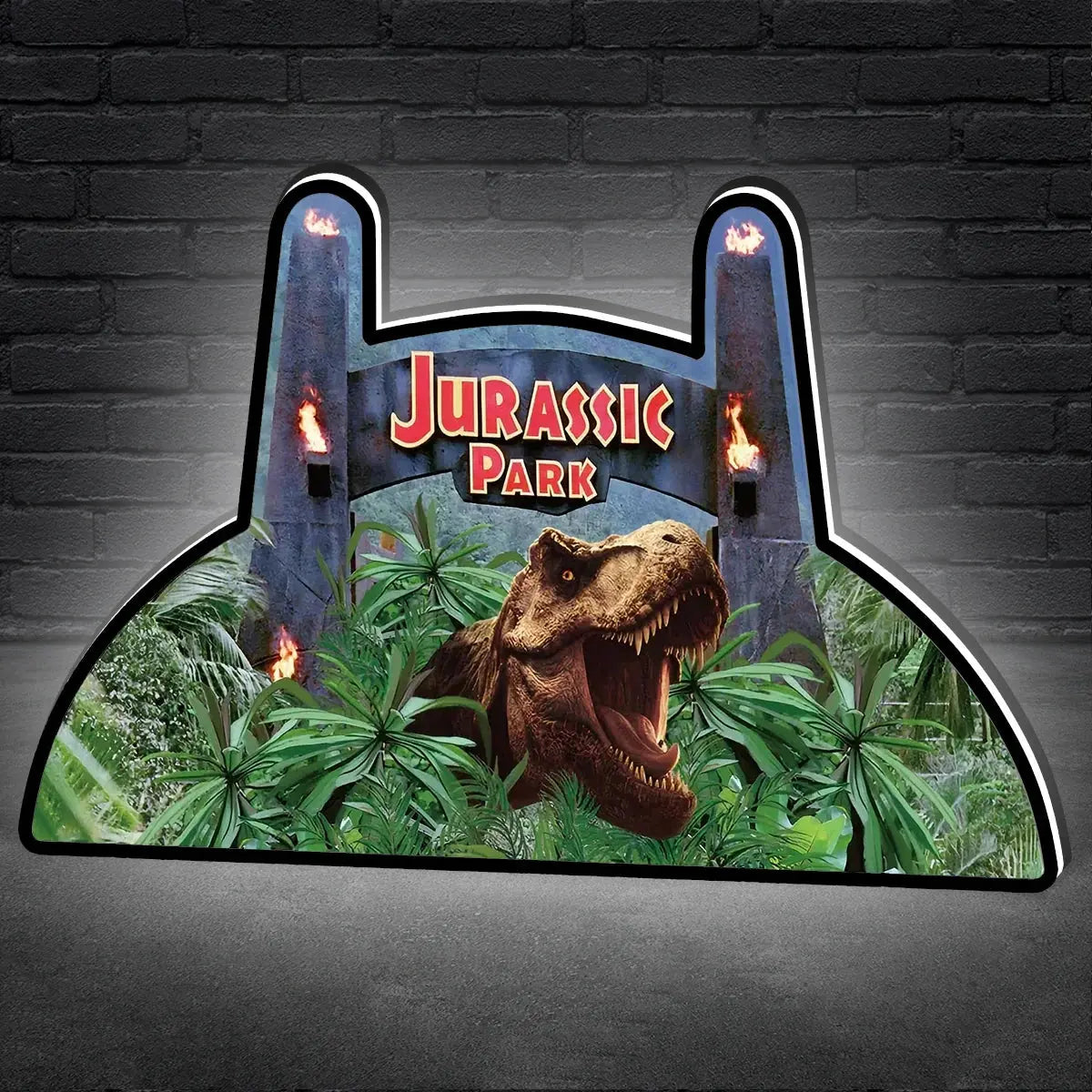 Topper for the Legends Pinball Jurassic Park Pinball Topper Led Lightbox, USB plug Dimmer, Pinball Arcade Decor, Perfect for Game Room or Pinball Machine FYLZGO Signs