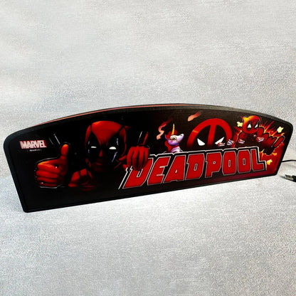 New Arrival Deadpool Pinball LED Lightbox, Deadpool Pinball Topper, Dimmable, and USB powered FYLZGO Signs