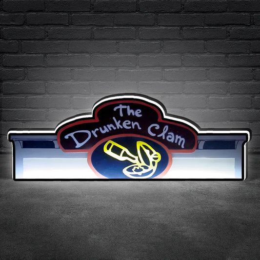 The Drunken Clam Logo Led lightbox for Pinball Machine, 3D Printed Lightbox USB Powered & Full Dimmable FYLZGO Signs