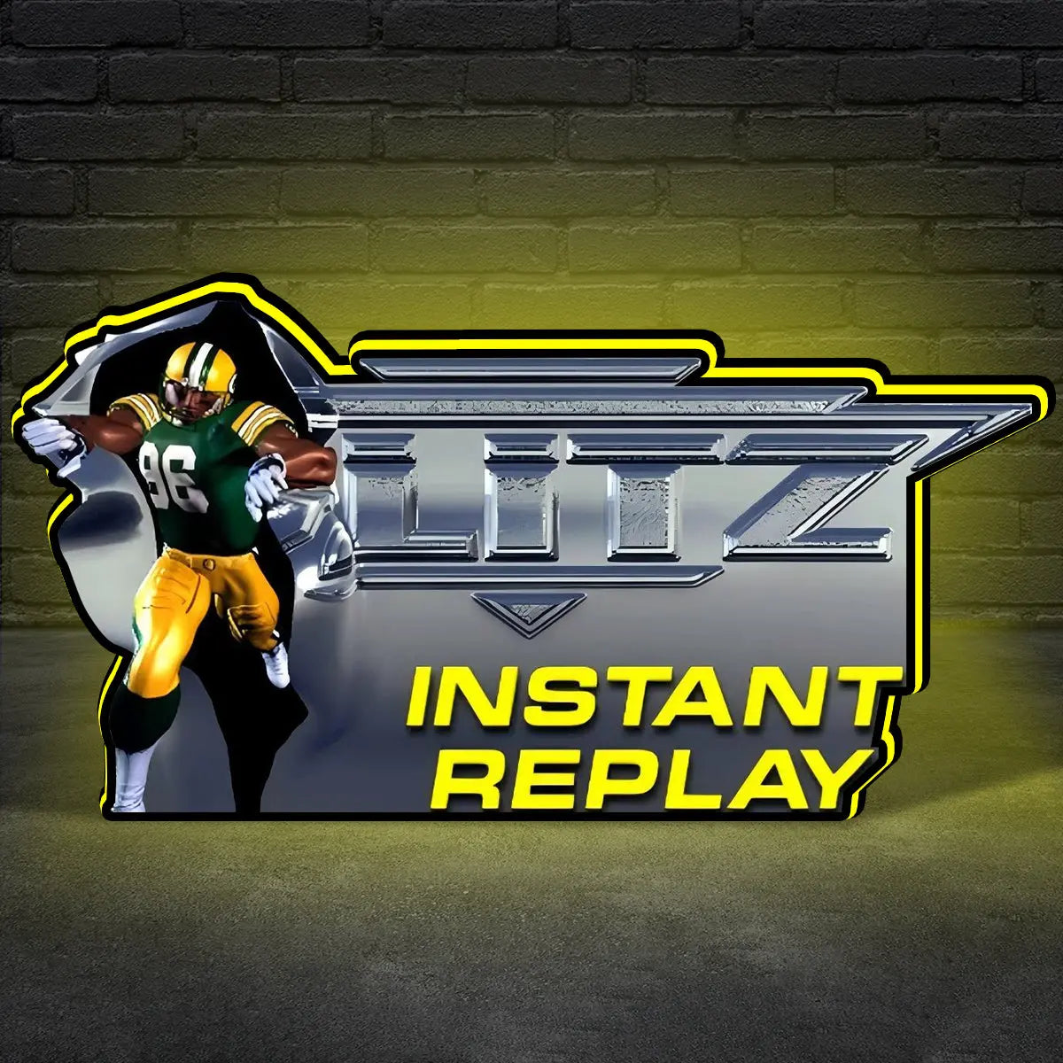 NFL Blitz 99 3D Printed LED Lightbox for Gaming Room Decor, Classic Arcade Gaming Lightbox FYLZGO Signs