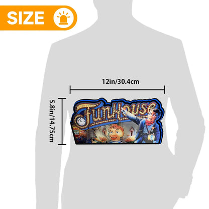 Funhouse Pinball Topper, 3D Printed Lightbox Powered by USB Band Dimm Wall Art Decor Man's Cave FYLZGO Signs
