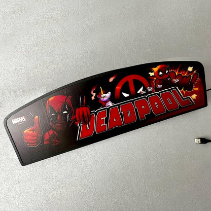 New Arrival Deadpool Pinball LED Lightbox, Deadpool Pinball Topper, Dimmable, and USB powered FYLZGO Signs
