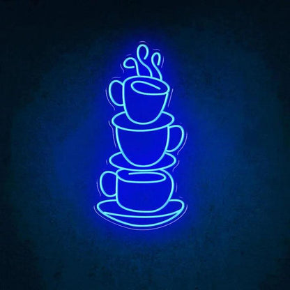 Coffee Cups Business Neon Sign - FYLZGO Signs