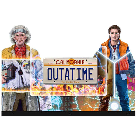 Back to the Future (BTTF) Arcade Topper 3D Acrylic RGB LED Topper, For Ghostbuster Arcade Game Machine, Arcade Topper