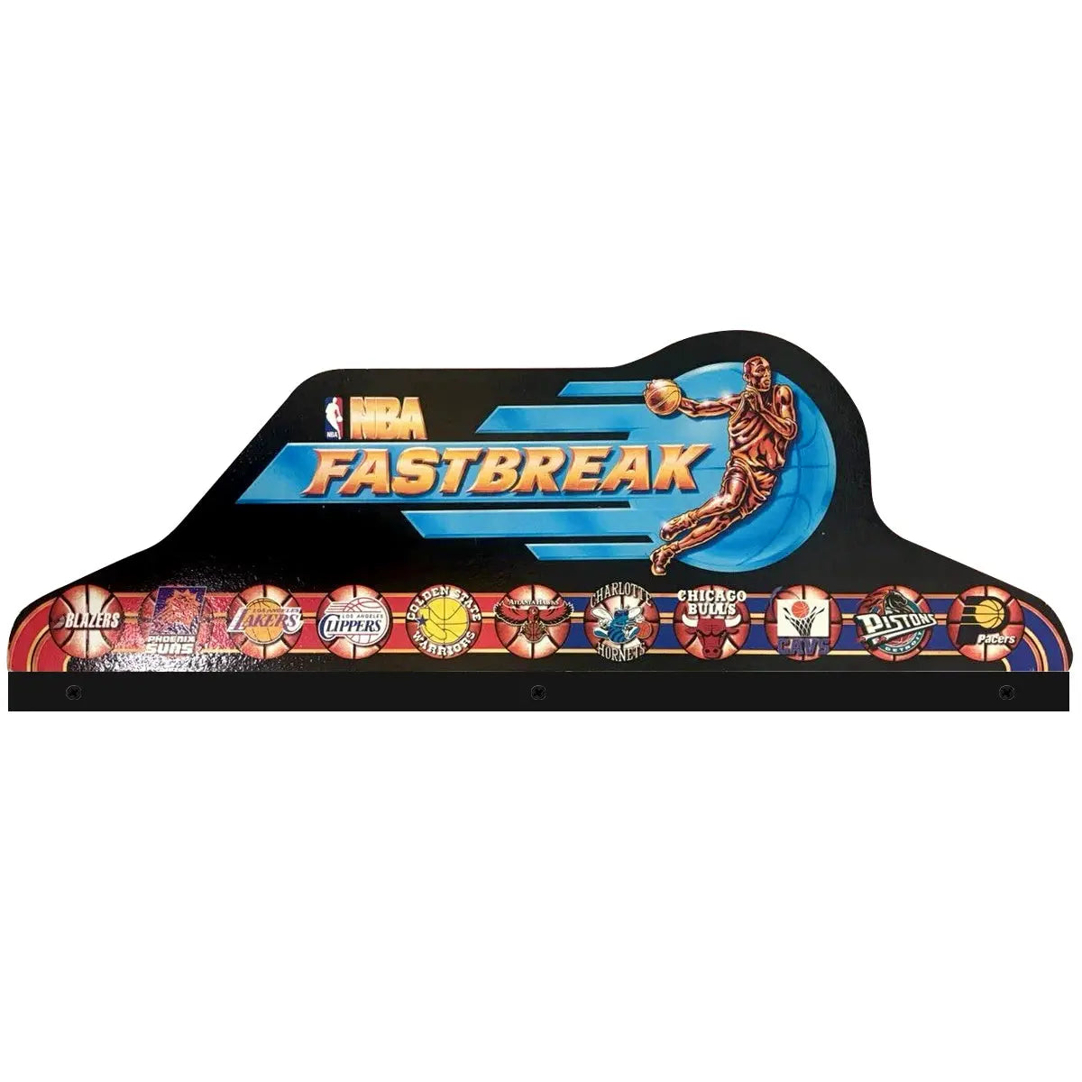 NBA Fastbreak Topper 3D Acrylic LED Topper,  Pinball Flipper for Bally Pinball Machine, Pinball Topper FYLZGO Signs