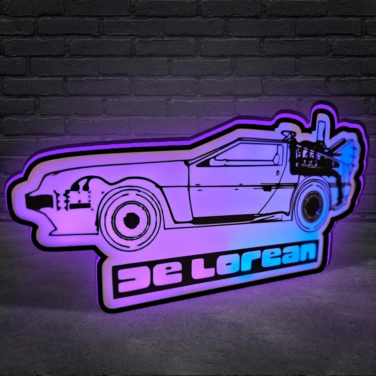 DeLorean BTTF Lightbox (BTF LED) Led lightbox for Pinball Machine, 3D Printed Lightbox USB Powered & Full Dimmable FYLZGO Signs