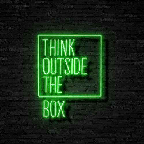 Think Outside The Box Neon Signs LED Sign Club