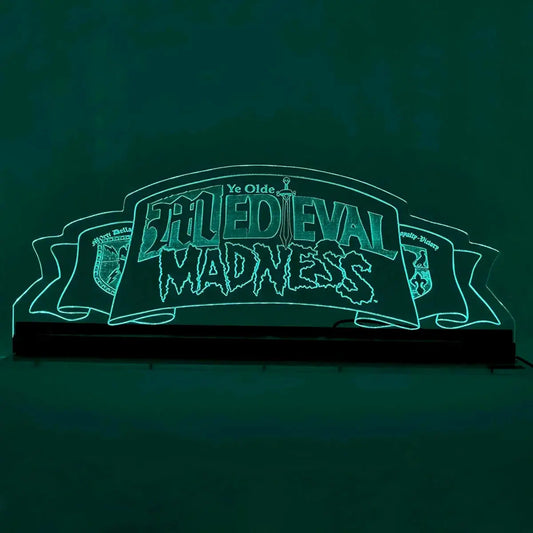 Medieval Madness topper Acrylic RGB LED Topper, for Pinball Machine, Pinball Topper FYLZGO Signs