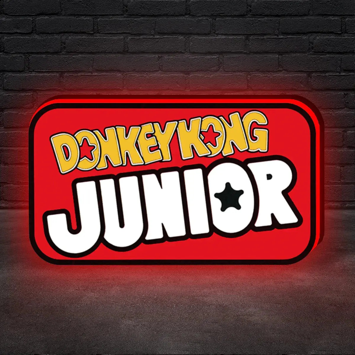 Donkey Kong Junior 3D Printed LED Lightbox for Gaming Room Decor, Classic Arcade Gaming Lightbox FYLZGO Signs