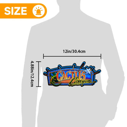 Cactus Canyon Remake Pinball Topper, Video Game Machine LED Lightbox , Pinball Arcade Decor,  Special Edition Topper for CGC Pinball Machine FYLZGO Signs