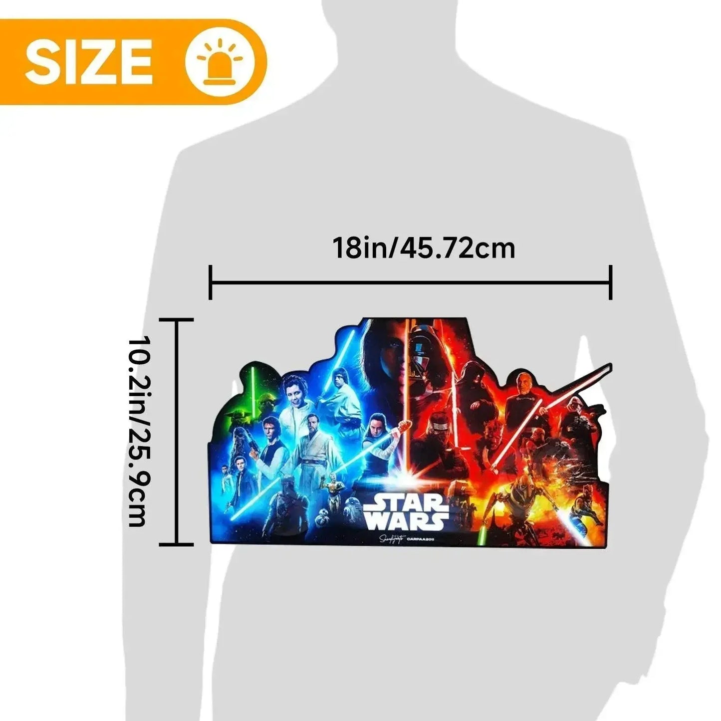 Star Wars Pinball LED Lightbox, Star Wars Pinball Topper, USB powered and with Dimming Function, design for Stern Star Wars Pinball FYLZGO Signs