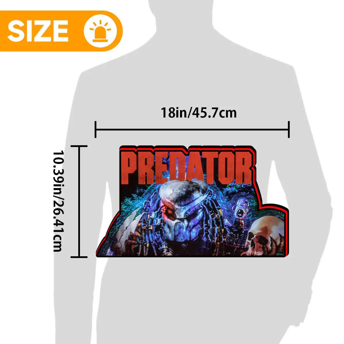 Predator 2025 Pinball Topper Led Lightbox, For Pinball Machine by Pinball Brothers, 5V USB with Dimmer Perfect for Game Room Man's Cave FYLZGO Signs