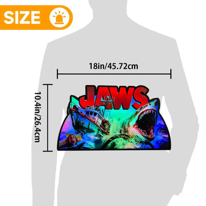 Jaws Pinball Topper, Designed for Stern Jaws Pinball 3D printed lightbox housing with RED Halo effects, LED, Dimmable, and USB powered FYLZGO Signs