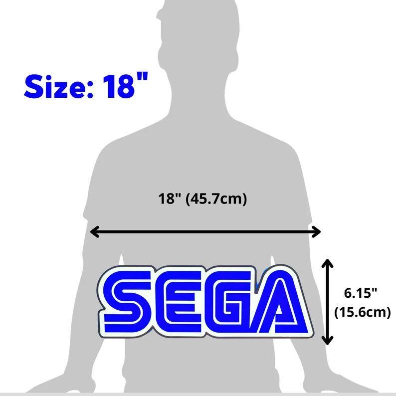 SEGA Game Room Decoration Logo SEGA CD, SEGA Genesis, SEGA Saturn and SEGA 3D Lightbox FYLZGO Signs