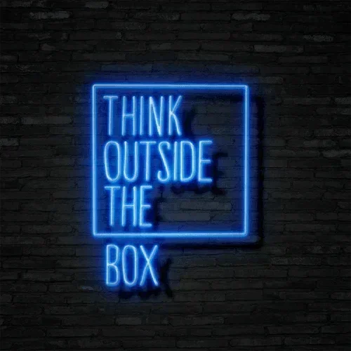 Think Outside The Box Neon Signs LED Sign Club