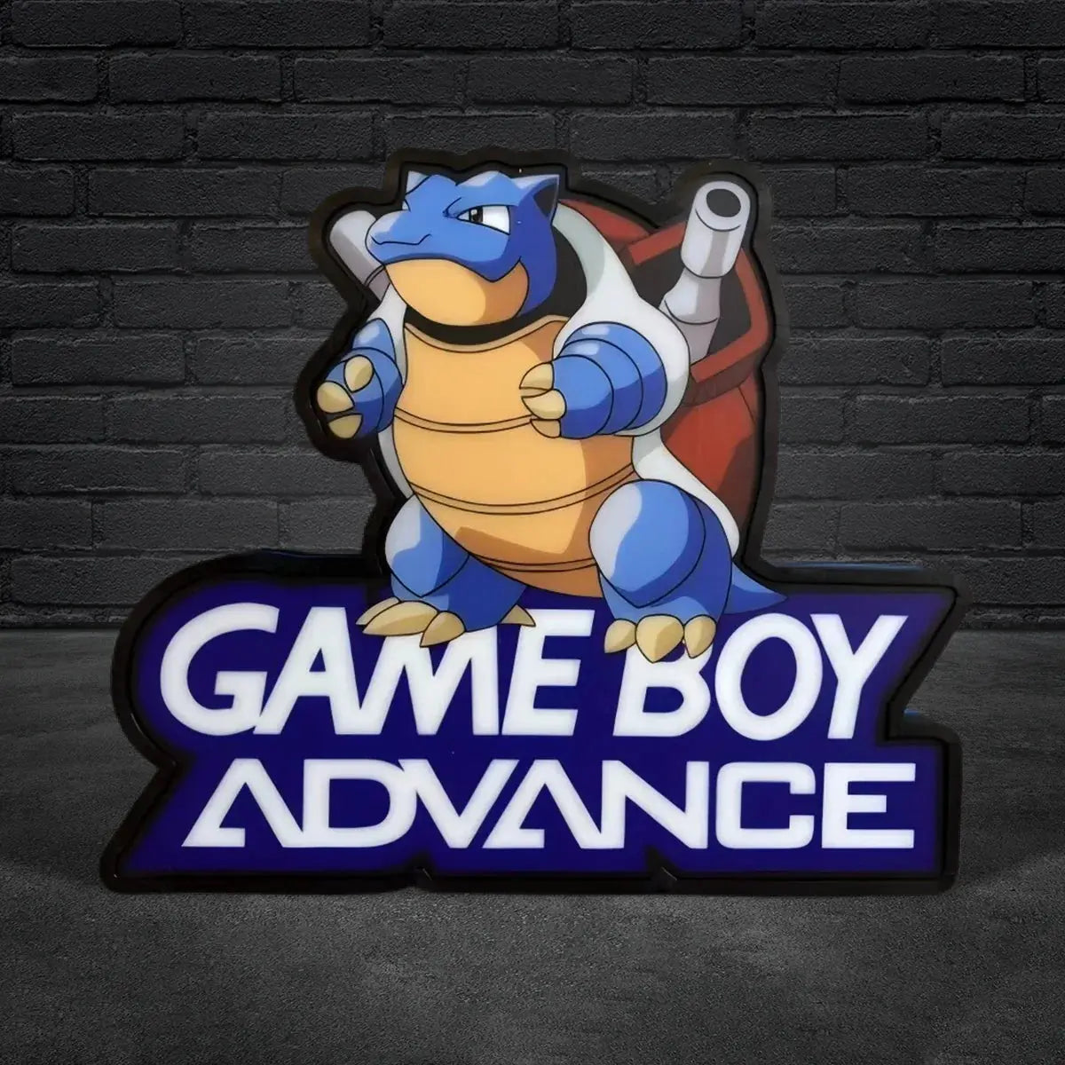 Gameboy advance Pokemon Blue Version LED Light Box, Perfect for Game Room FYLZGO Signs