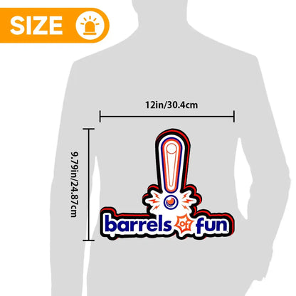 Barrles Fun Logo Led lightbox for Pinball Machine, 3D Printed Lightbox USB Powered & Full Dimmable FYLZGO Signs