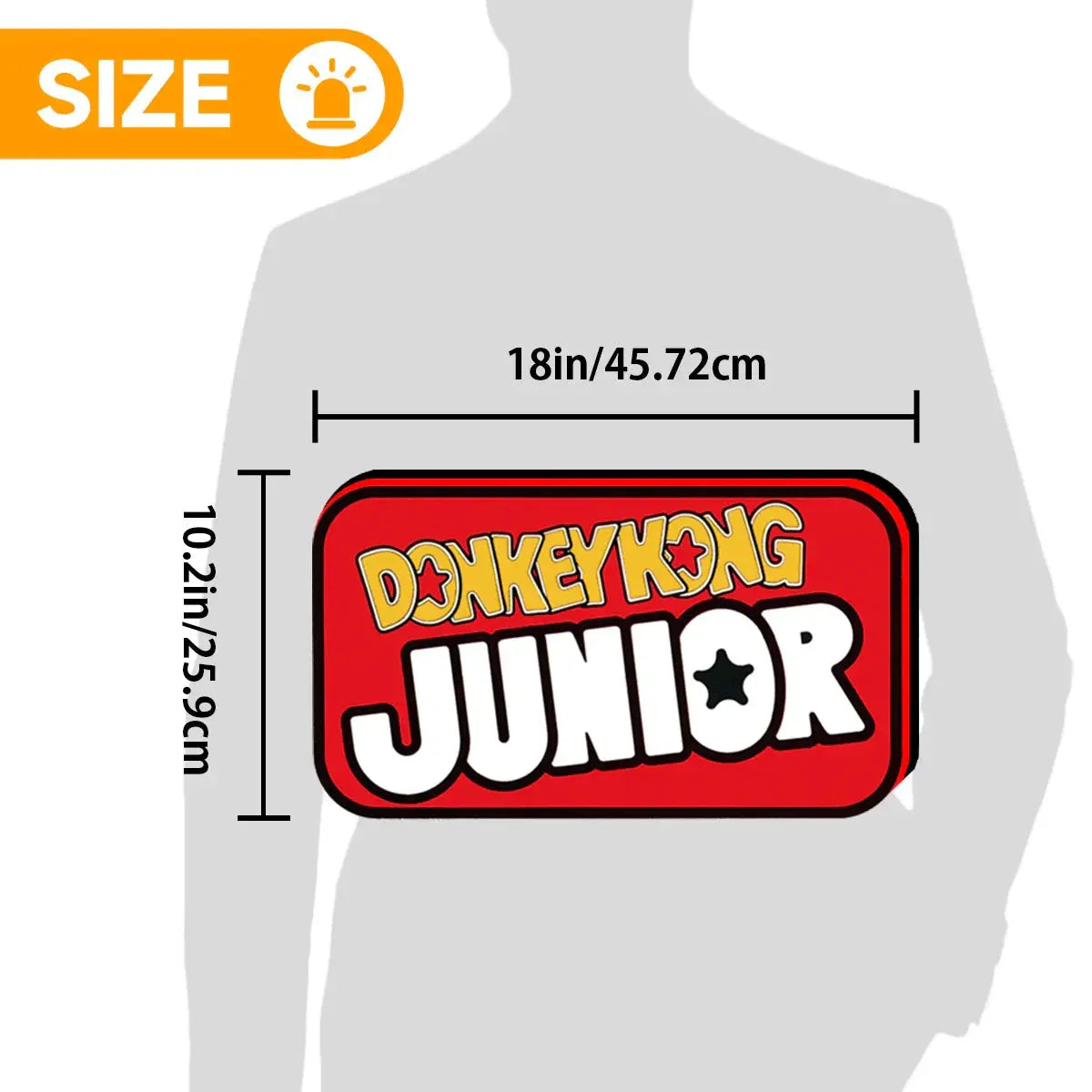 Donkey Kong Junior 3D Printed LED Lightbox for Gaming Room Decor, Classic Arcade Gaming Lightbox FYLZGO Signs