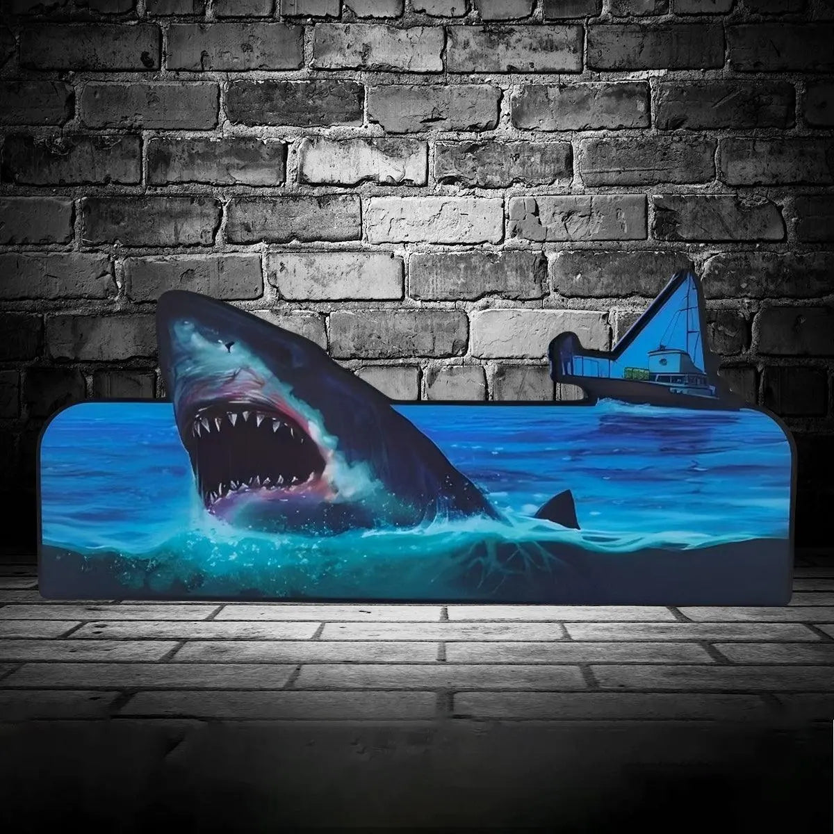 JAWS Pinball Topper LED USB Dimmer, Pinball Arcade Decor, Perfect for Game Room or Pinball Machine FYLZGO Signs