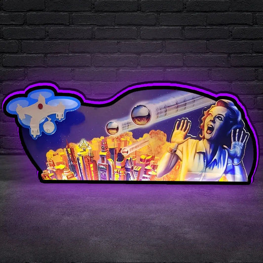 Dialed In Pinball Topper LED Lightbox, 3D Printed Lightbox  for Limited Edition Pinball Machine Jersey Jack Pinball FYLZGO Signs