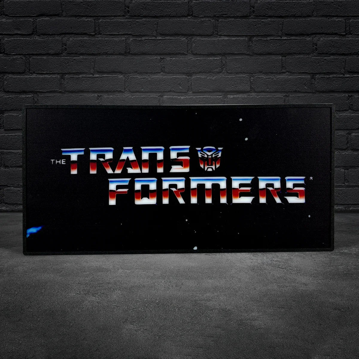 Transformers retro 3D printed LED light box logo wall art decorative fan cave FYLZGO Signs