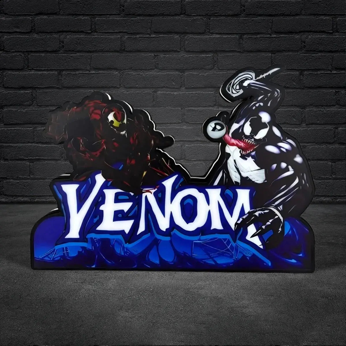 Venom Pinball Topper LED Light Box Fully Darkable USB Powered, Pinball Arcade Decor, Perfect for Game Room or Pinball Machine FYLZGO Signs